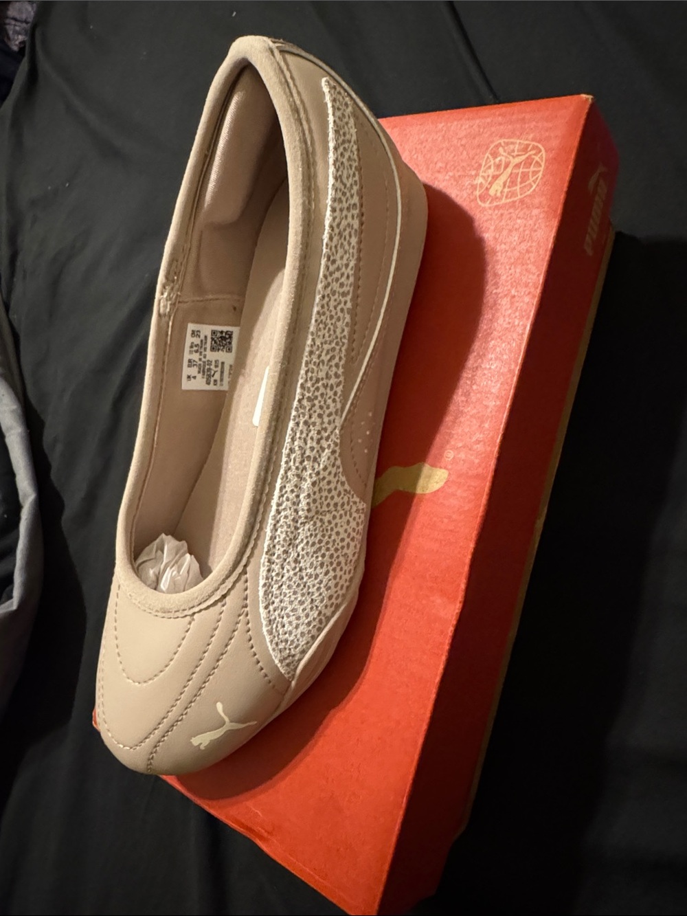 NWT! Puma Catchsoleil Ballerina Topcat Size 6.5 Rose-Frosted Ivory-Gold